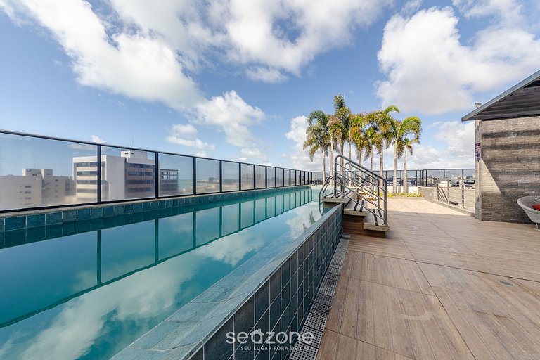 Estúdio c/ Piscina 300m da Praia - Maceió ETI0724