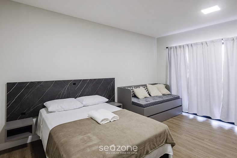 Estudio para casal aprox 4 min da praia VFR505